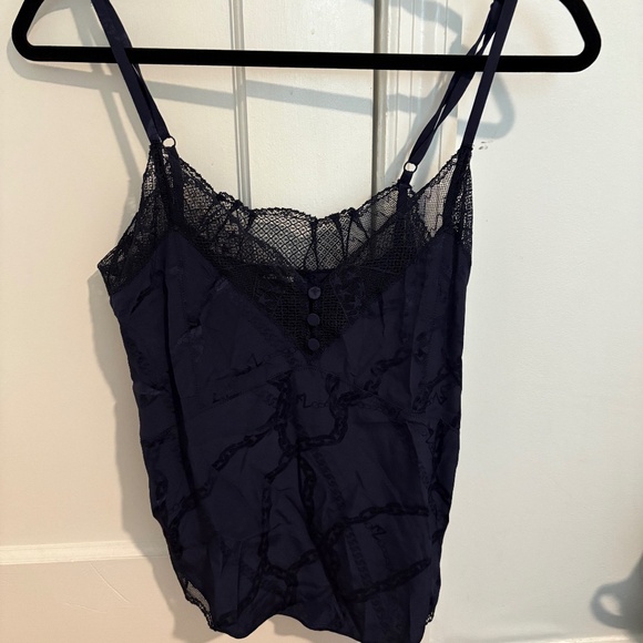NWT Zadig & Voltaire Cyoko Silk Camisole in Encre- XS - Picture 2 of 5